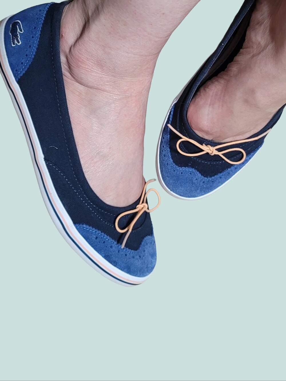 Lacoste Suede Wintip Ballet Sneakers Sz 8.5
